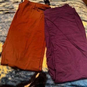 2 Pair Calf Length Leggings